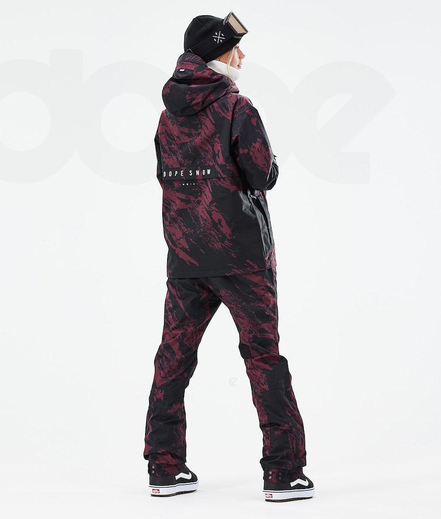 Dope Legacy W 2021 Paint Snowboardjacken Damen Bordeaux | CH1574JJ