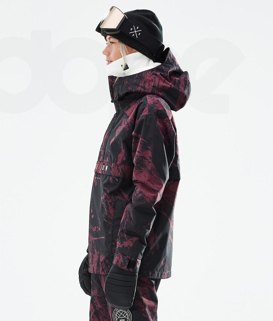 Dope Legacy W 2021 Paint Snowboardjacken Damen Bordeaux | CH1574JJ