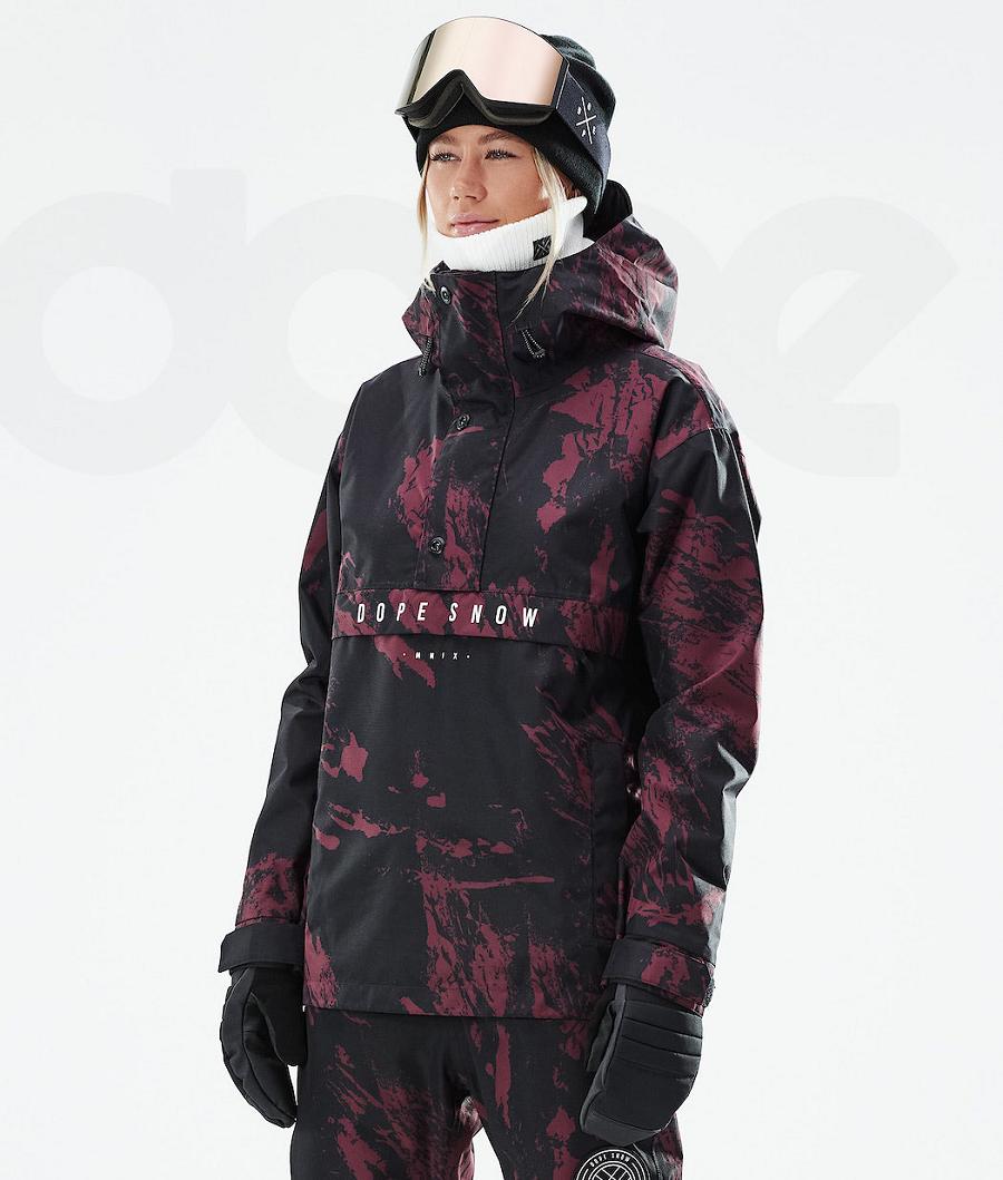 Dope Legacy W 2021 Paint Snowboardjacken Damen Bordeaux | CH1574JJ