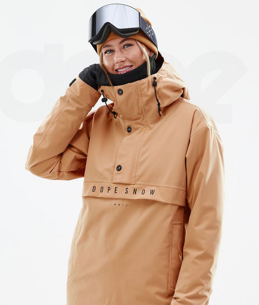 Dope Legacy W Snowboardjacken Damen Khaki Gelb | CH1577ZG