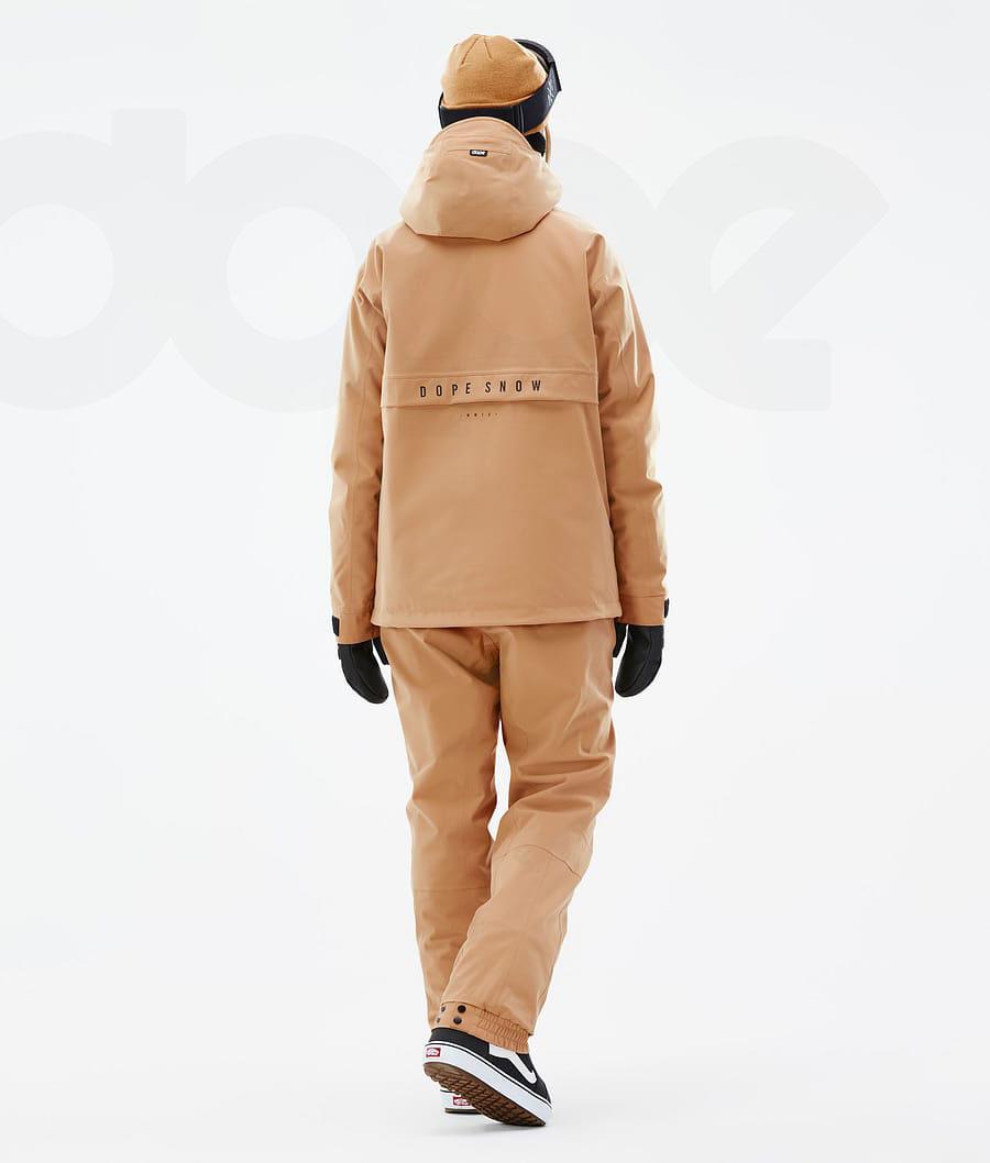 Dope Legacy W Snowboardjacken Damen Khaki Gelb | CH1577ZG