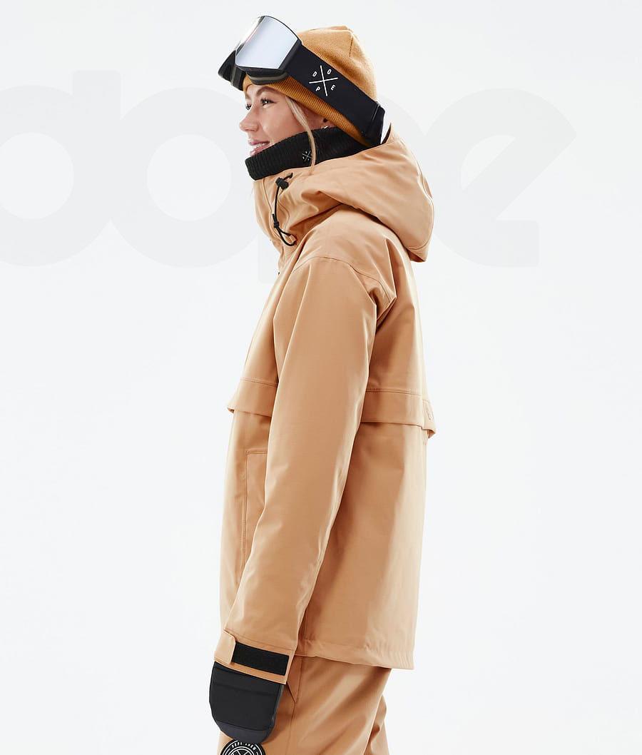 Dope Legacy W Snowboardjacken Damen Khaki Gelb | CH1577ZG