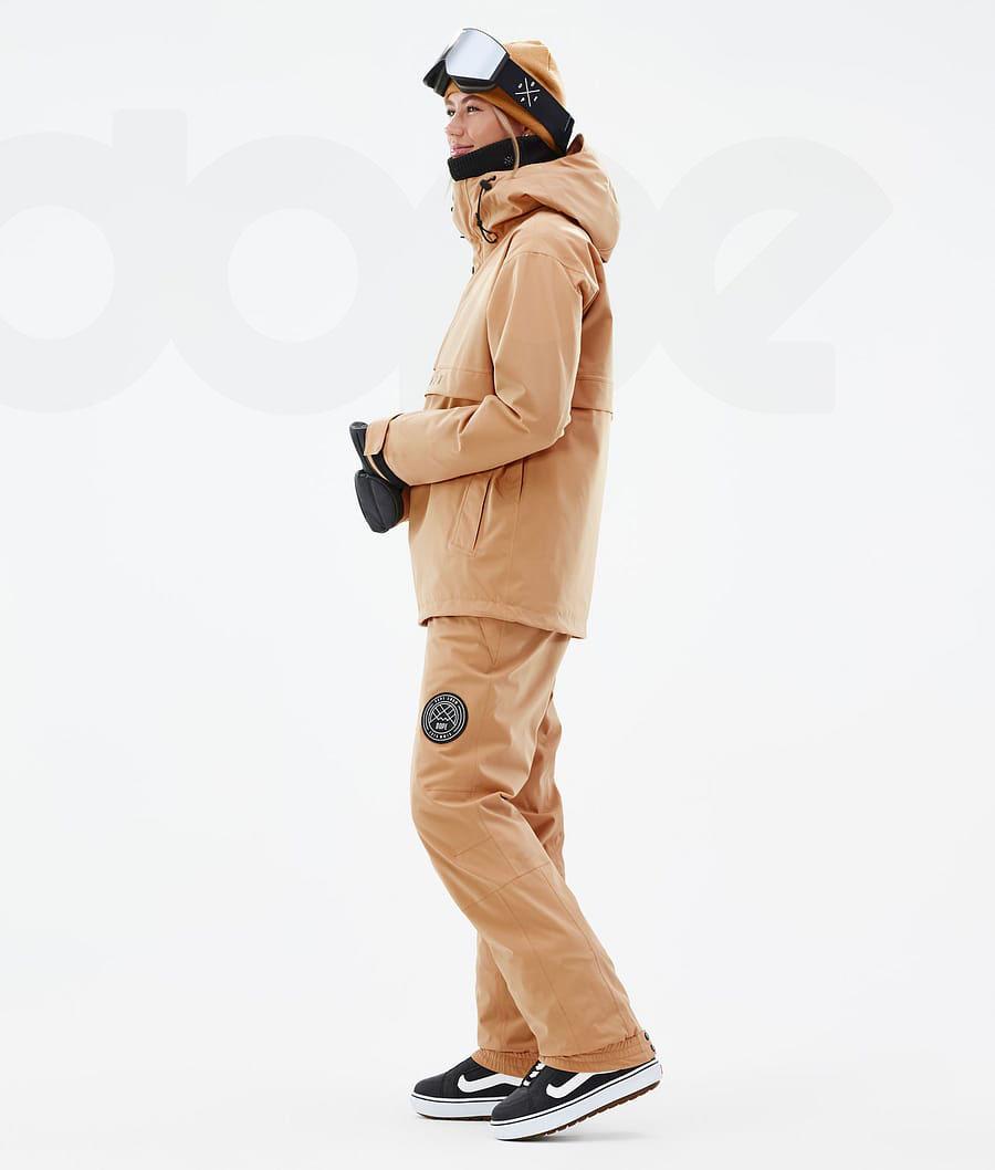 Dope Legacy W Snowboardjacken Damen Khaki Gelb | CH1577ZG