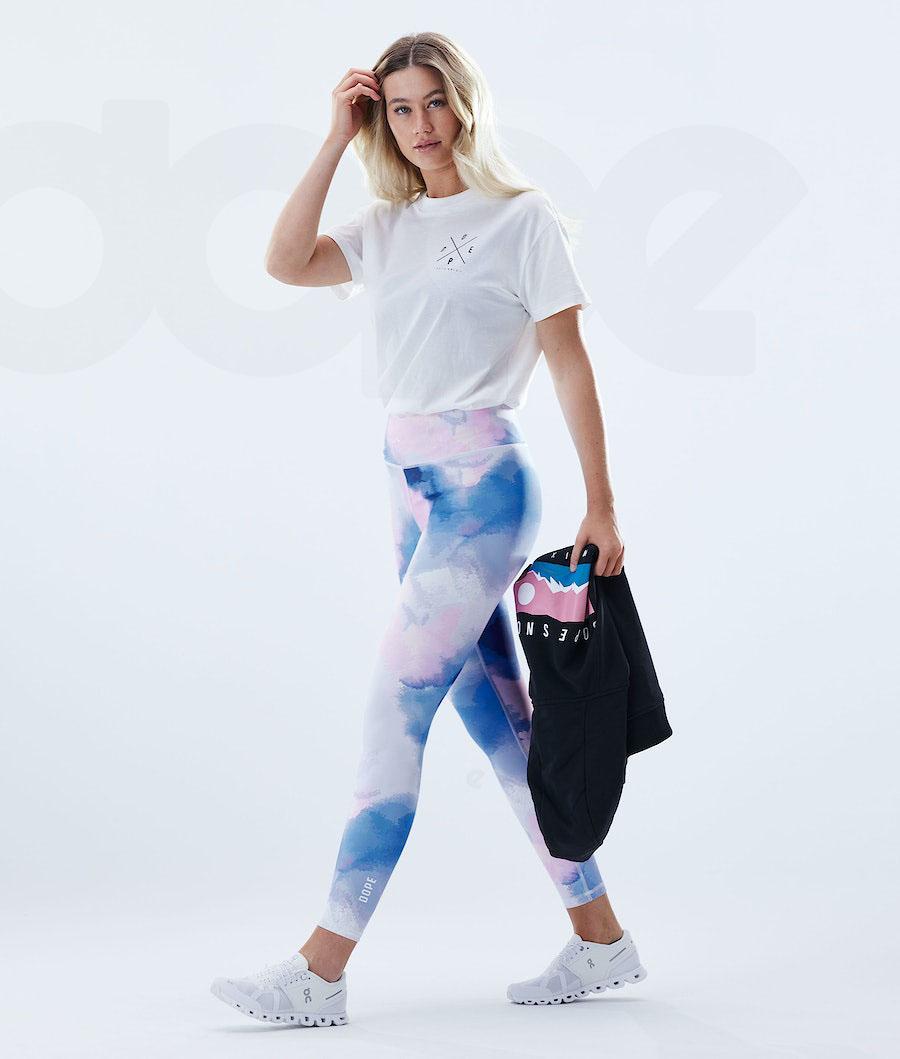 Dope Lofty Leggings Damen Blau Mehrfarbig | CH1279IS