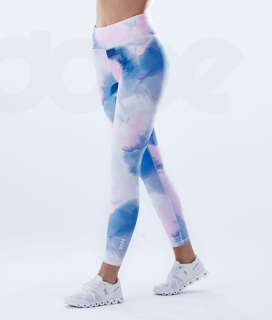 Dope Lofty Leggings Damen Blau Mehrfarbig | CH1279IS