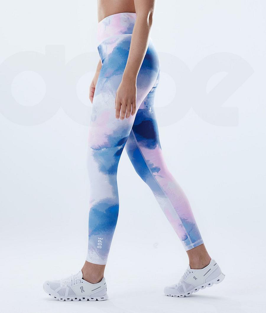 Dope Lofty Leggings Damen Blau Mehrfarbig | CH1279IS