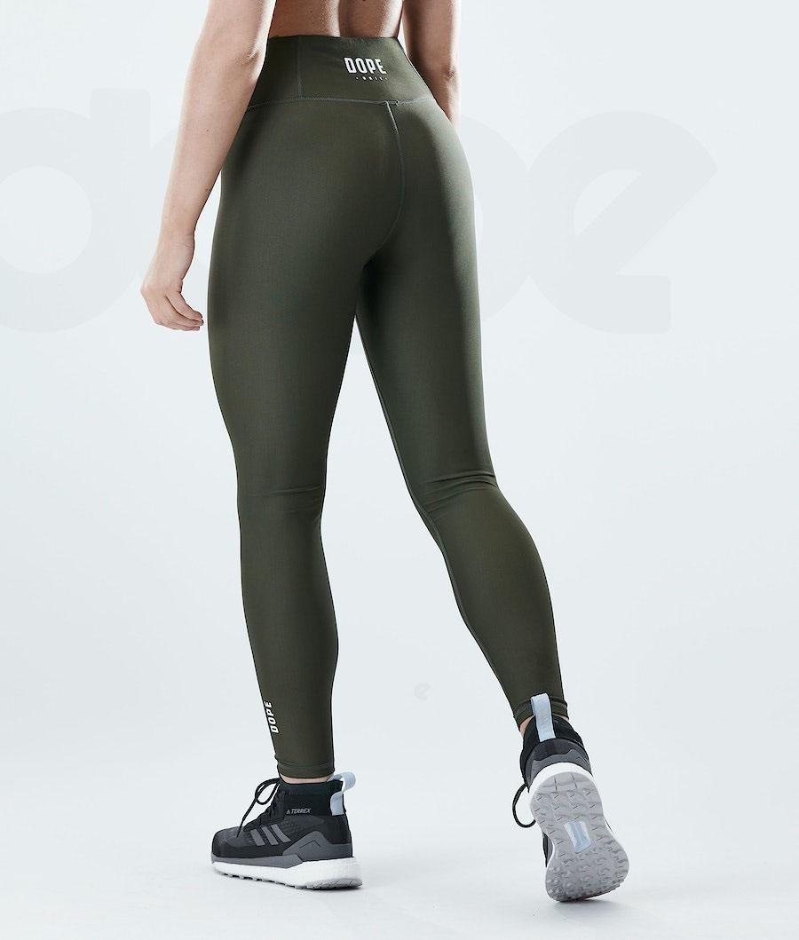 Dope Lofty Leggings Damen Olivgrün Grün | CH1280OR