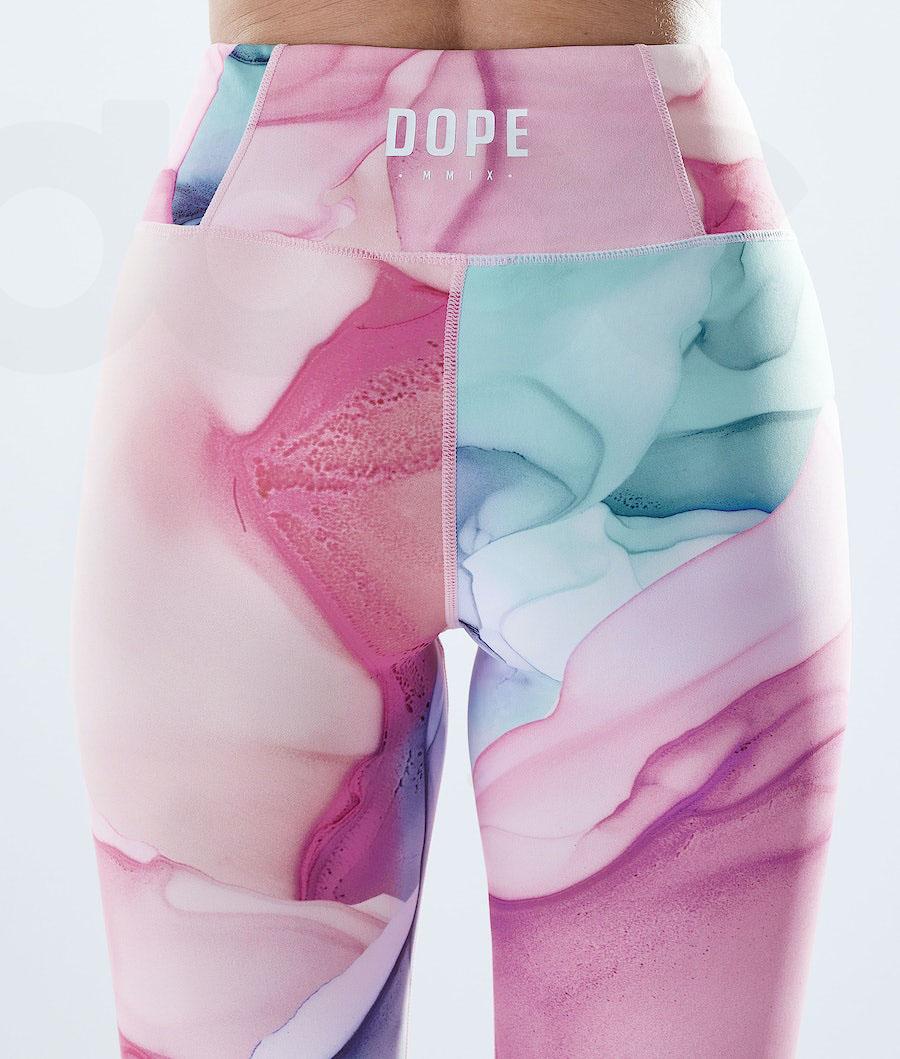 Dope Lofty Leggings Damen Rosa Mehrfarbig | CH1283SO