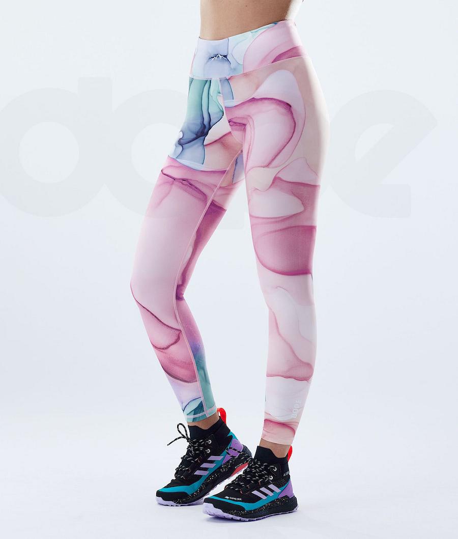 Dope Lofty Leggings Damen Rosa Mehrfarbig | CH1283SO