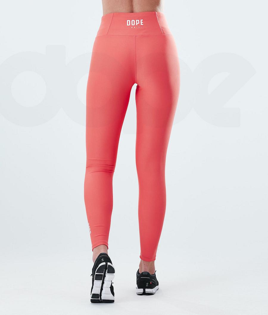 Dope Lofty Leggings Damen Rot | CH1281PQ