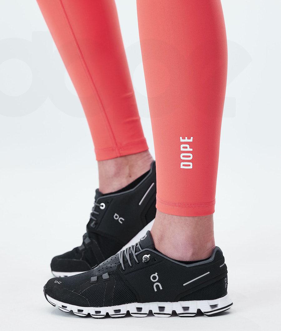 Dope Lofty Leggings Damen Rot | CH1281PQ