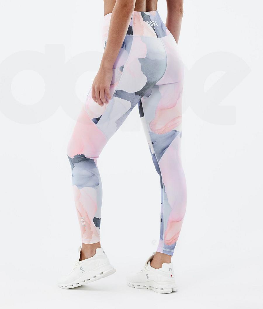 Dope Lofty Tech Blot Leggings Damen Weiß | CH1267CE