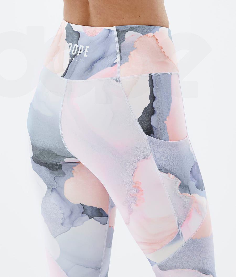 Dope Lofty Tech Blot Leggings Damen Weiß | CH1267CE