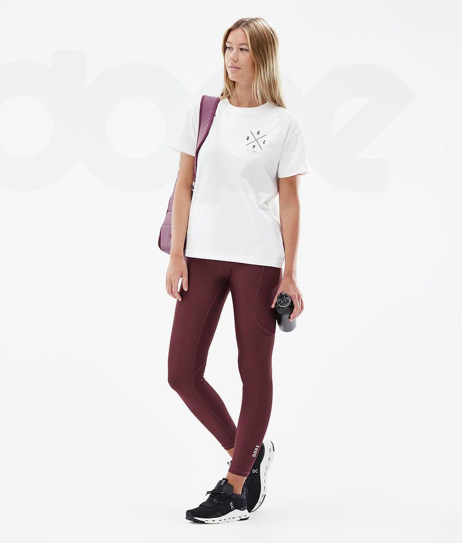 Dope Lofty Tech Burgundy Leggings Damen Bordeaux | CH1265ZG