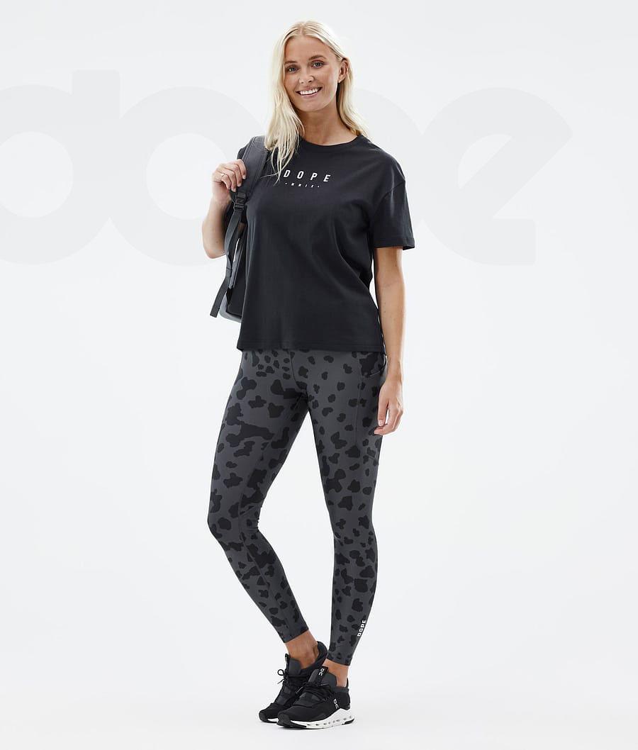 Dope Lofty Tech Dots Leggings Damen Schwarz | CH1263KI