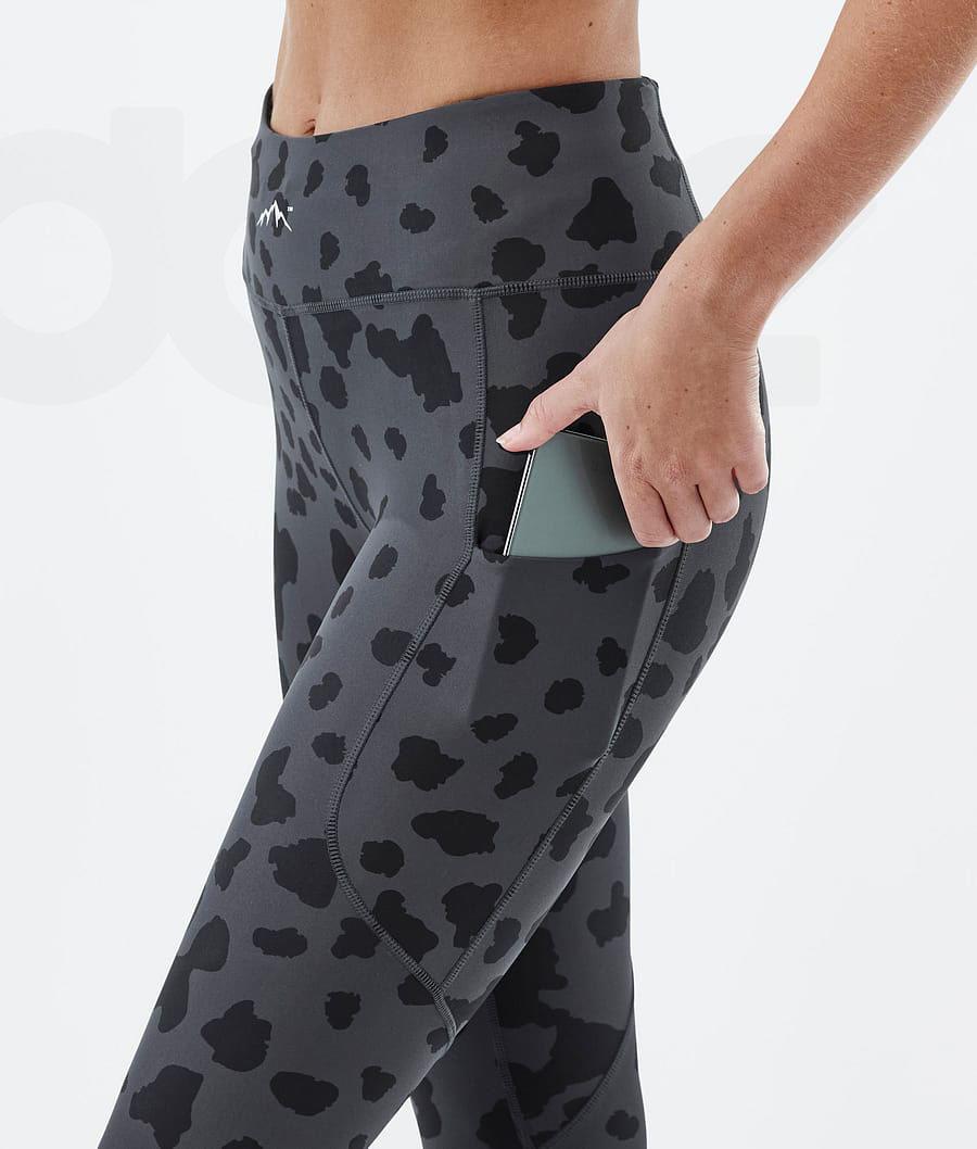 Dope Lofty Tech Dots Leggings Damen Schwarz | CH1263KI