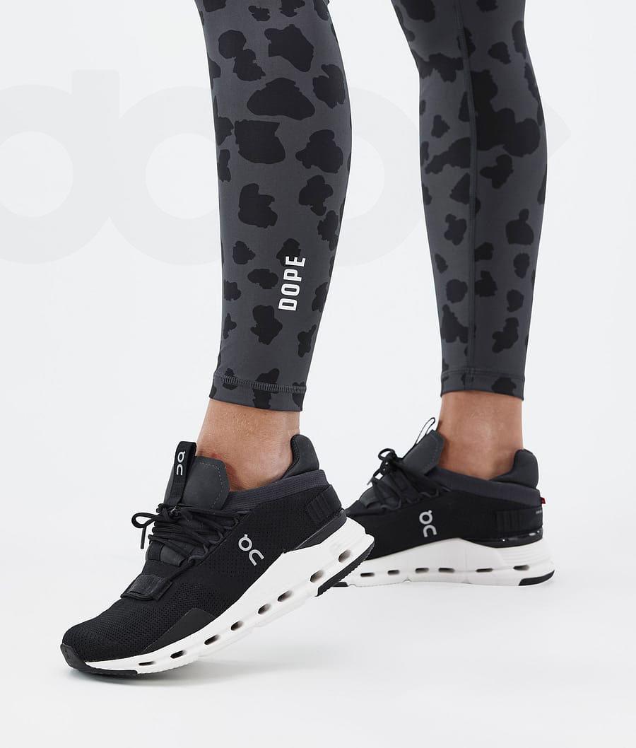 Dope Lofty Tech Dots Leggings Damen Schwarz | CH1263KI