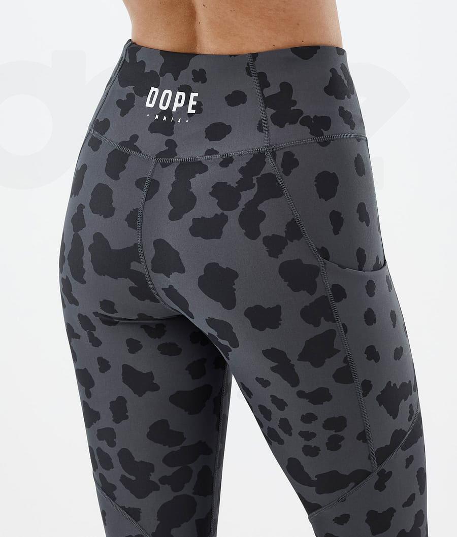 Dope Lofty Tech Dots Leggings Damen Schwarz | CH1263KI