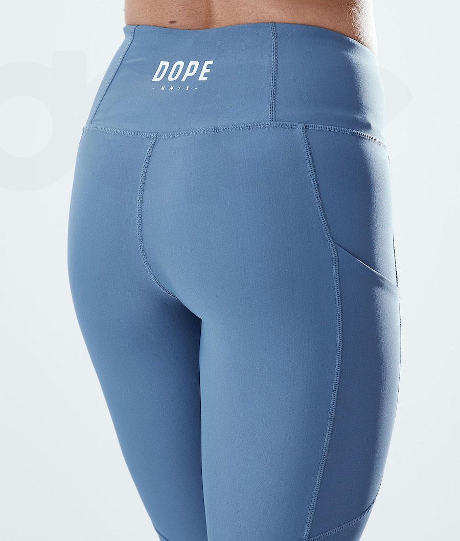 Dope Lofty Tech Leggings Damen Blau Grau | CH1276TV