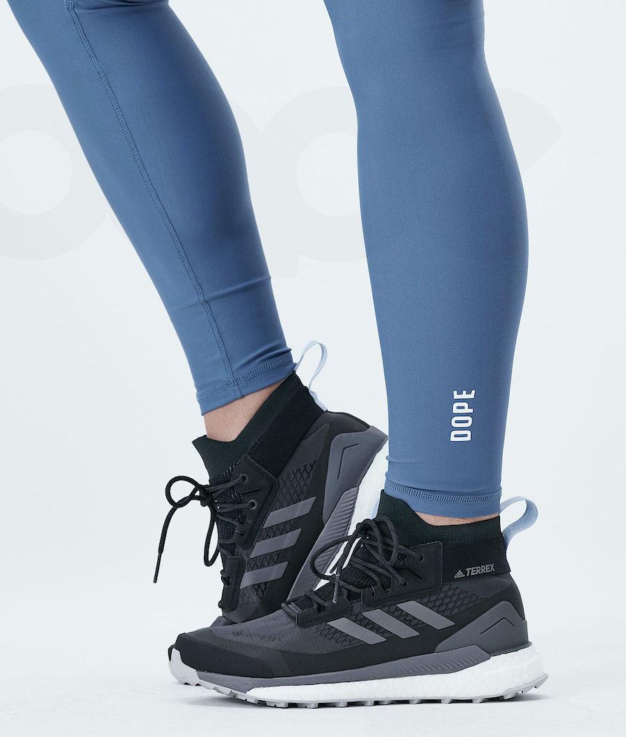 Dope Lofty Tech Leggings Damen Blau Grau | CH1276TV