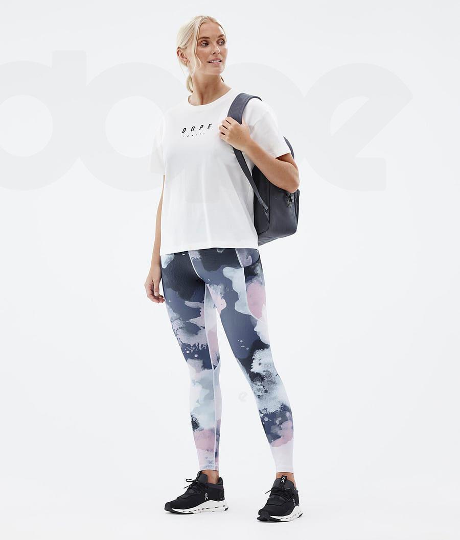 Dope Lofty Tech Leggings Damen Blau Mehrfarbig | CH1271MA