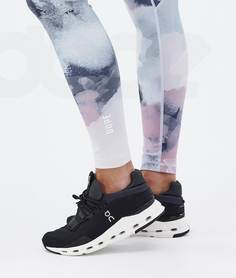 Dope Lofty Tech Leggings Damen Blau Mehrfarbig | CH1271MA