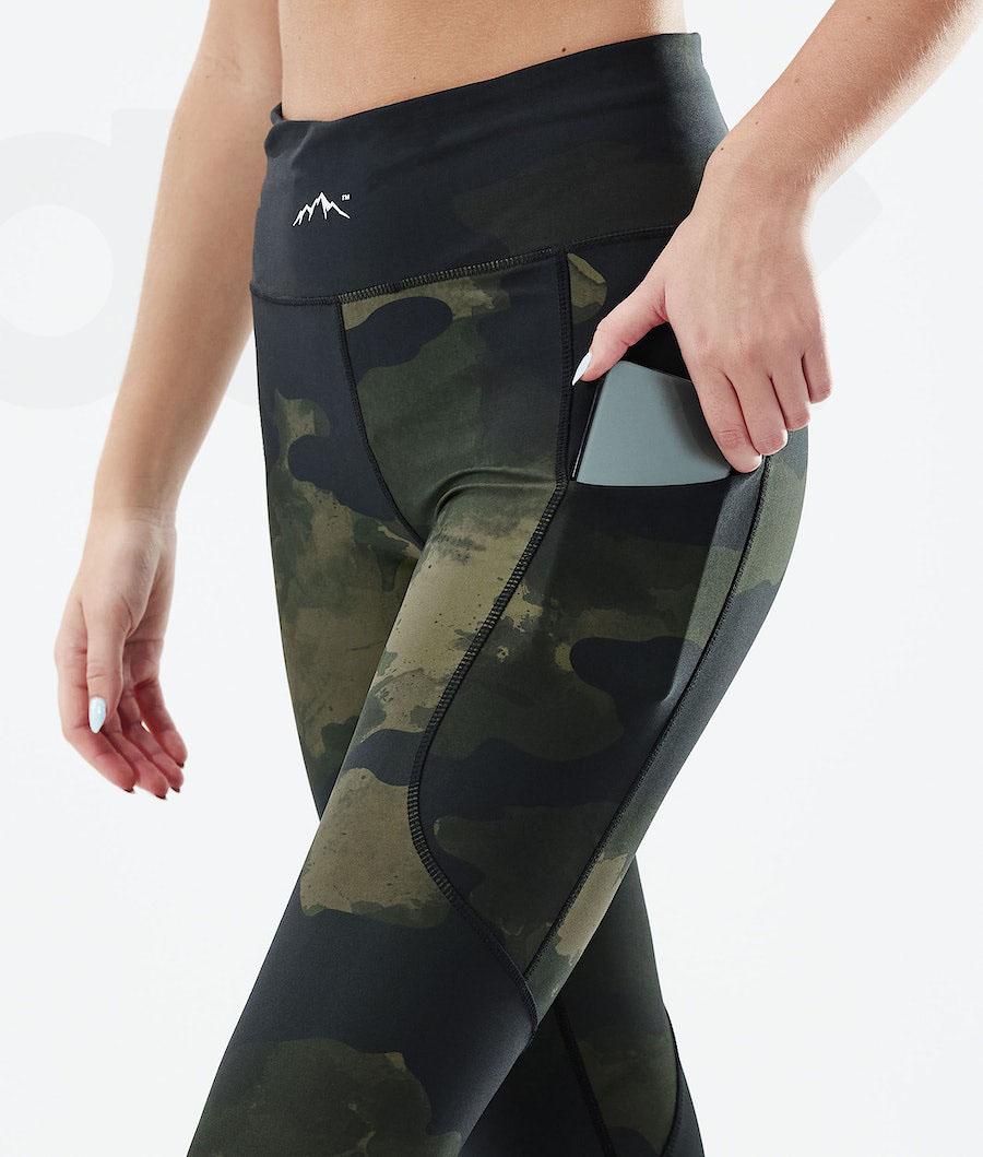 Dope Lofty Tech Leggings Damen Grün Camouflage | CH1269BC