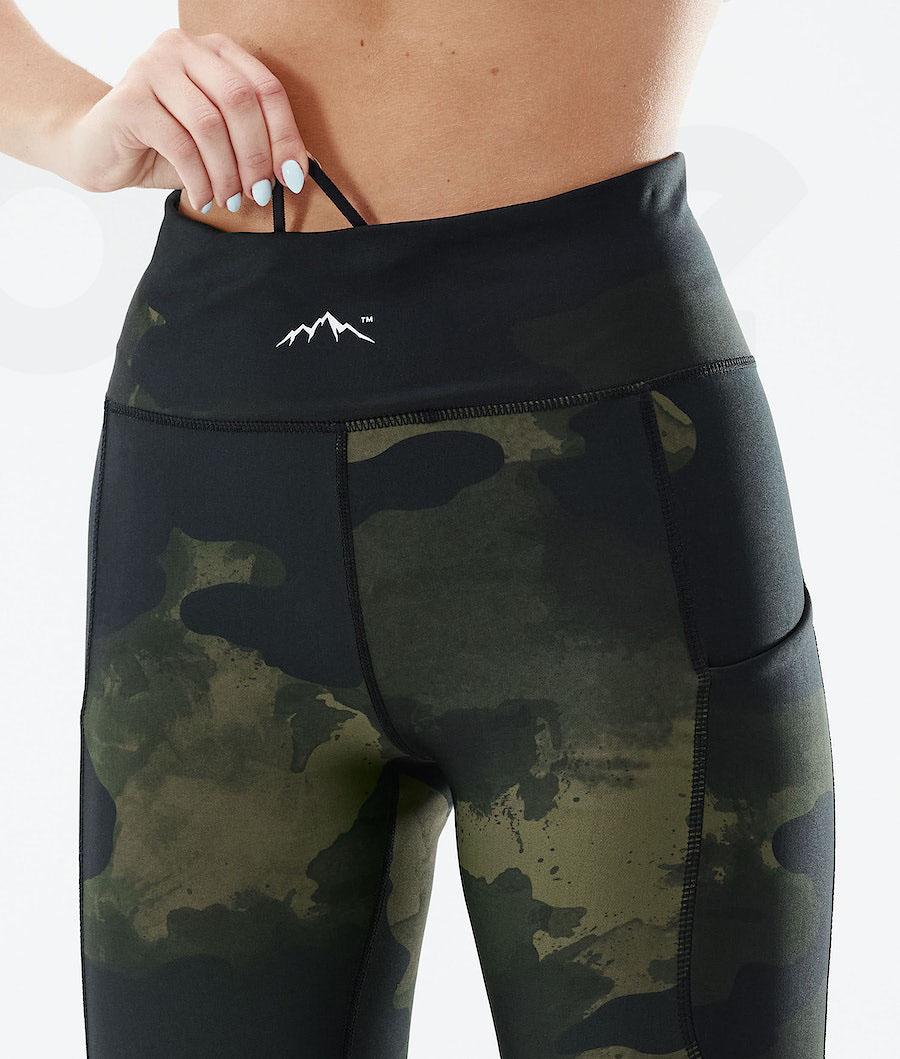 Dope Lofty Tech Leggings Damen Grün Camouflage | CH1269BC