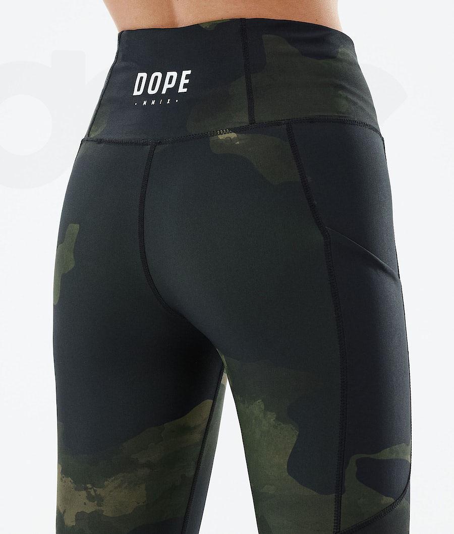 Dope Lofty Tech Leggings Damen Grün Camouflage | CH1269BC