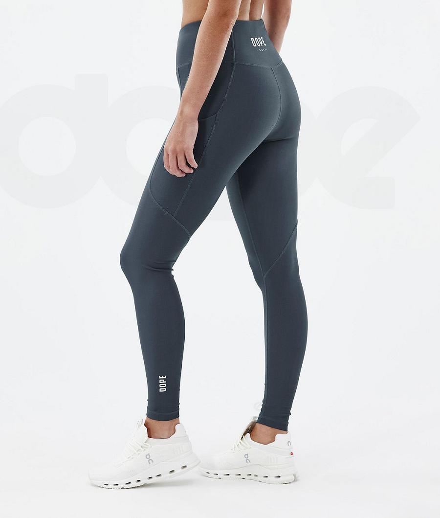 Dope Lofty Tech Leggings Damen Navy | CH1275RW