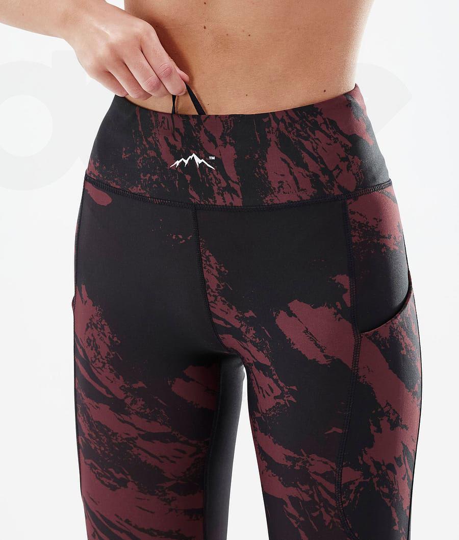 Dope Lofty Tech Paint Leggings Damen Bordeaux | CH1261HK