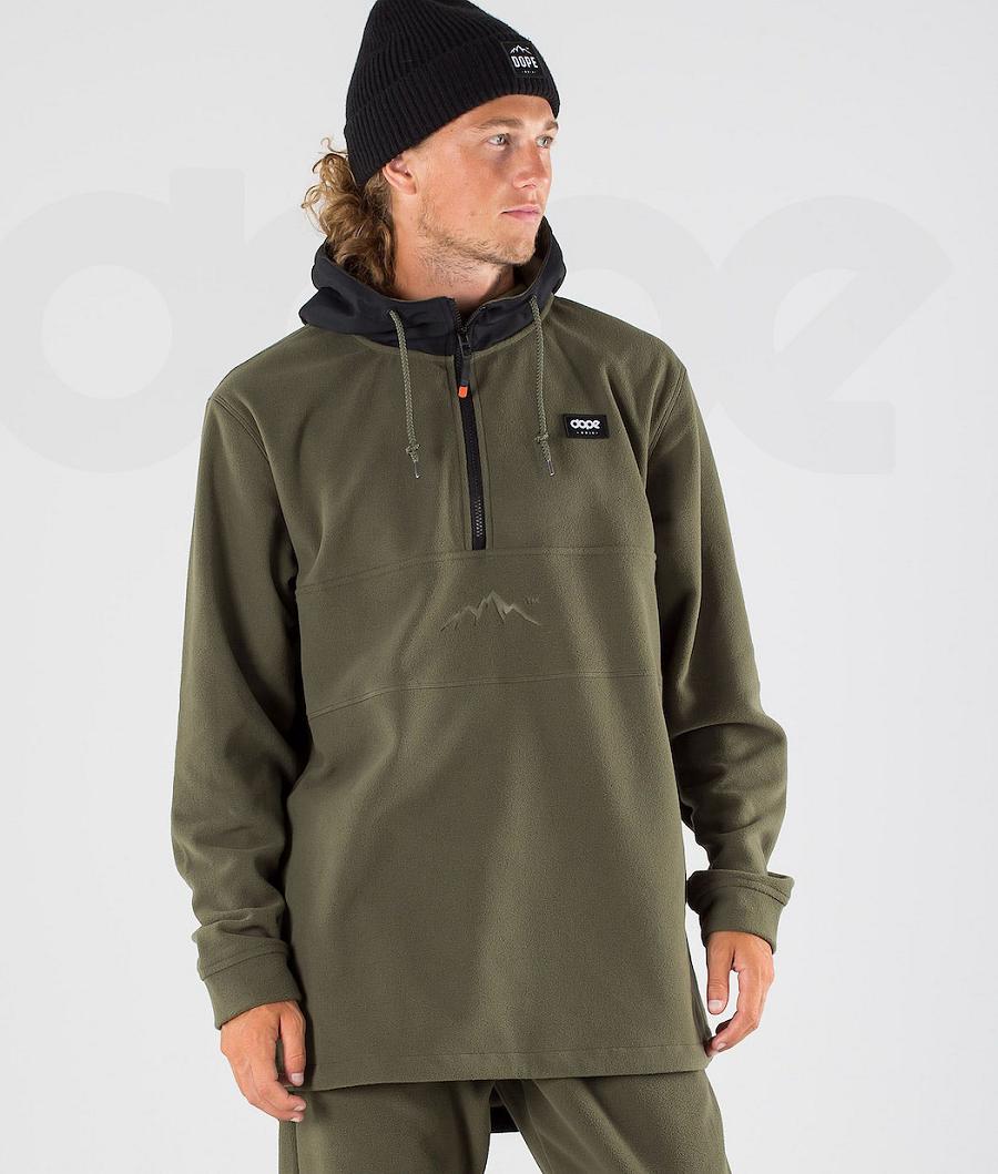 Dope Loyd Fleece Herren Schwarz Olivgrün Grün | CH2026QZ