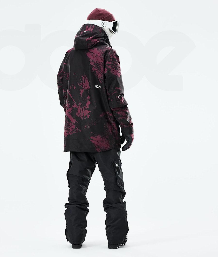 Dope Mojo Paint Skijacken Herren Bordeaux | CH2133RW