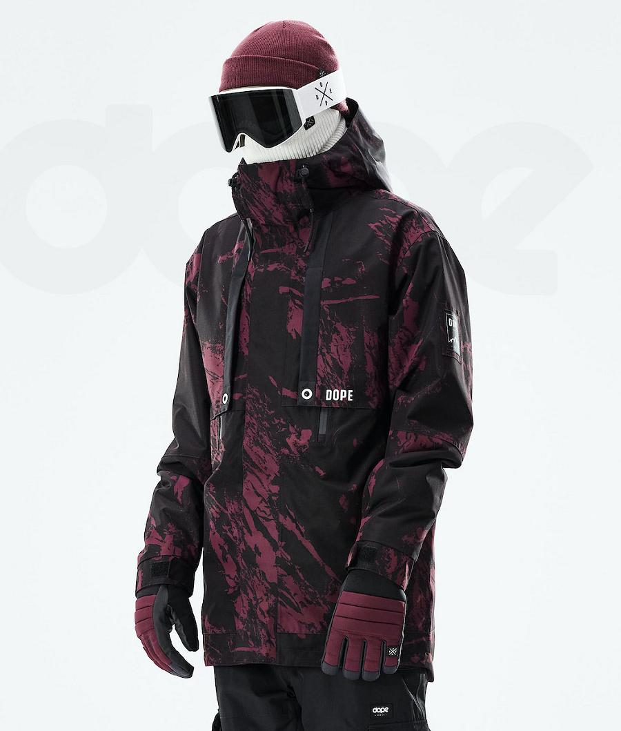 Dope Mojo Paint Skijacken Herren Bordeaux | CH2133RW