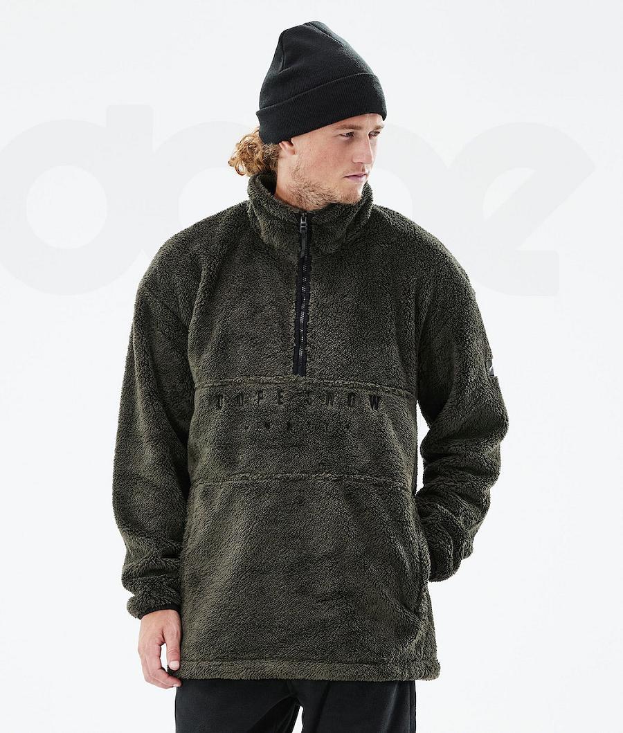 Dope Pile 2021 Fleece Herren Olivgrün Grün | CH2015HK