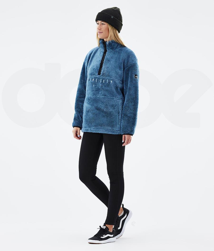 Dope Pile W Fleece Damen Blau Grau | CH1194QZ