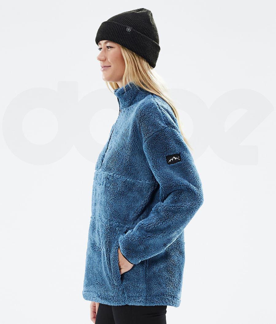 Dope Pile W Fleece Damen Blau Grau | CH1194QZ