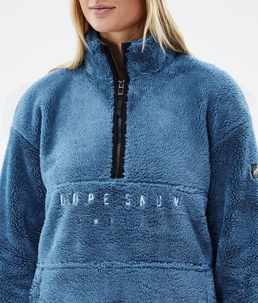 Dope Pile W Fleece Damen Blau Grau | CH1194QZ