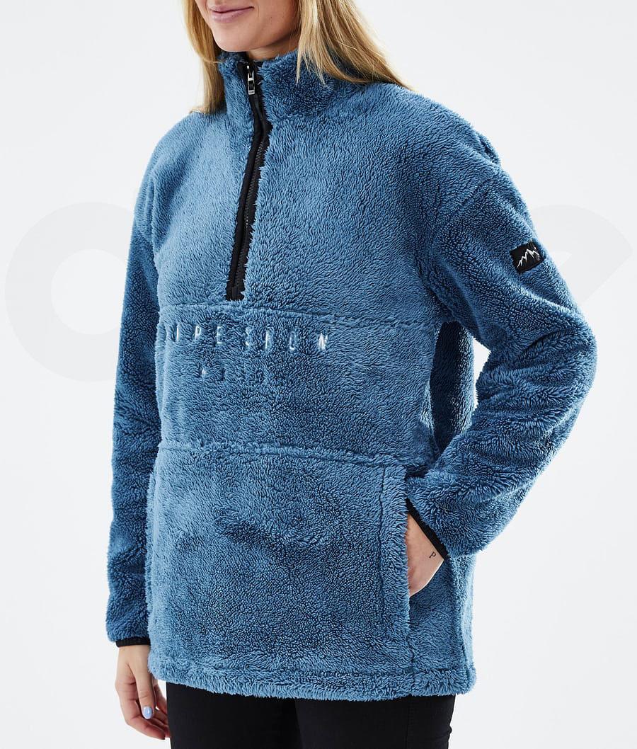 Dope Pile W Fleece Damen Blau Grau | CH1194QZ