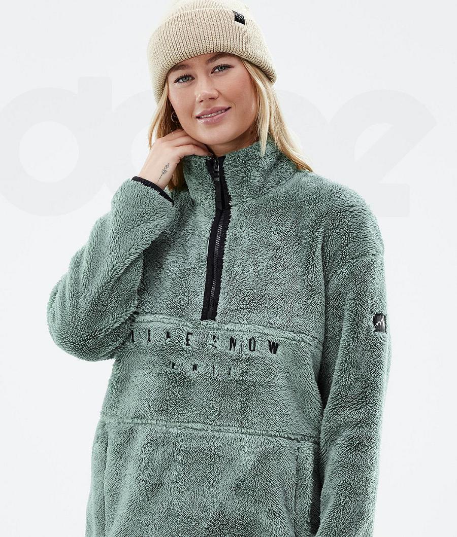 Dope Pile W Fleece Damen Grün | CH1190VD