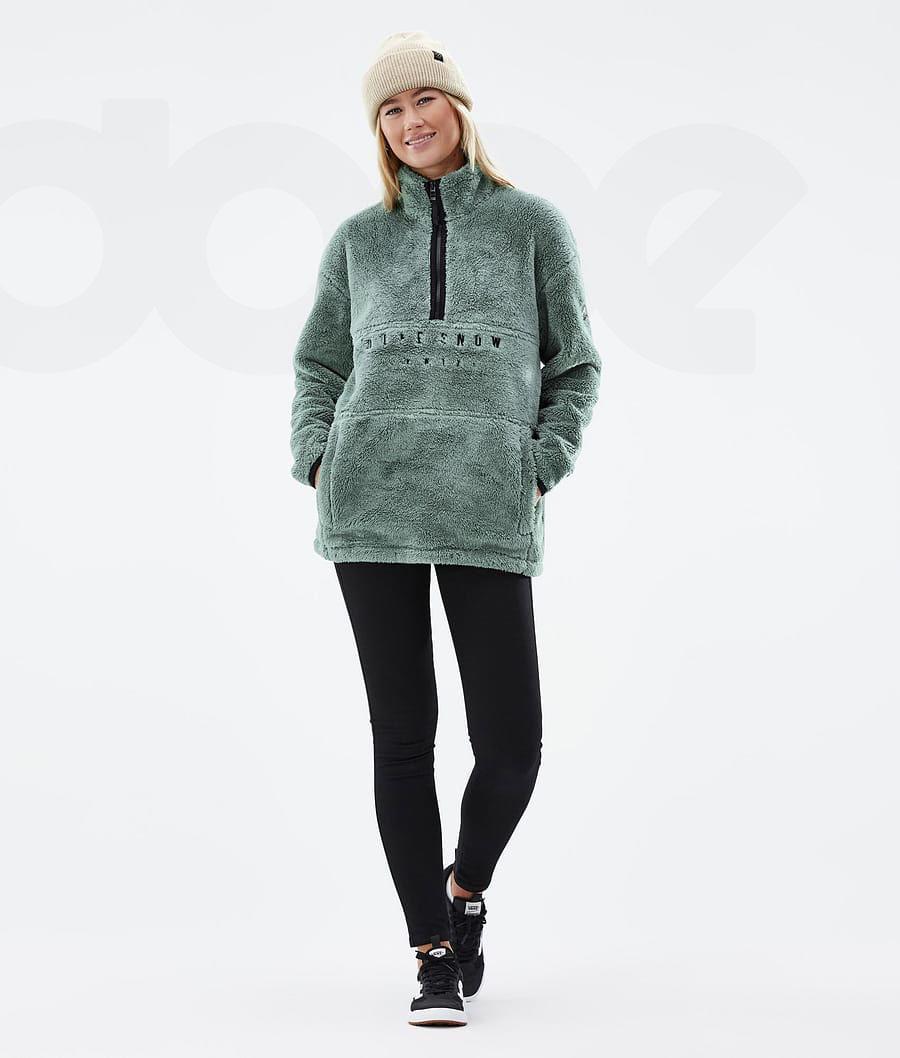 Dope Pile W Fleece Damen Grün | CH1190VD