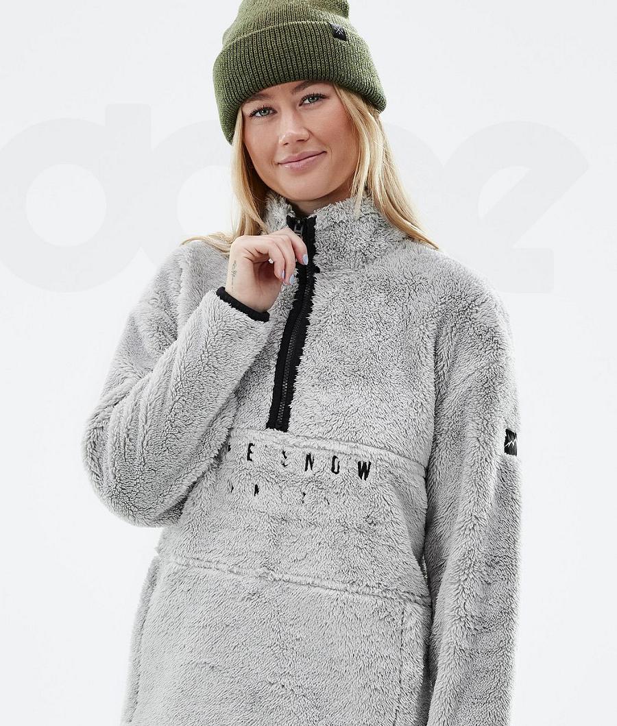 Dope Pile W Fleece Damen Silber | CH1191BC