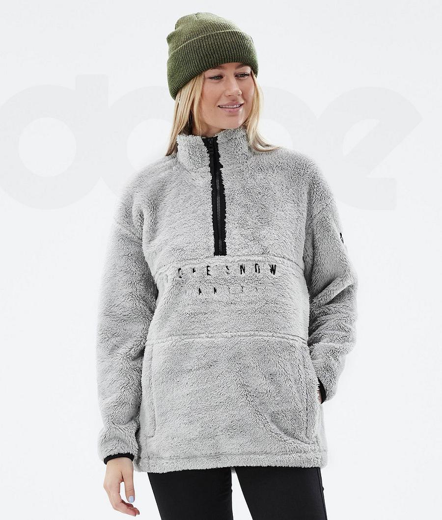 Dope Pile W Fleece Damen Silber | CH1191BC