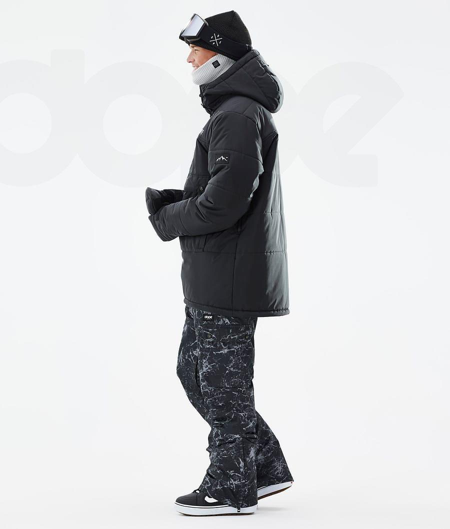 Dope Puffer Snowboardjacken Herren Schwarz | CH2260QZ