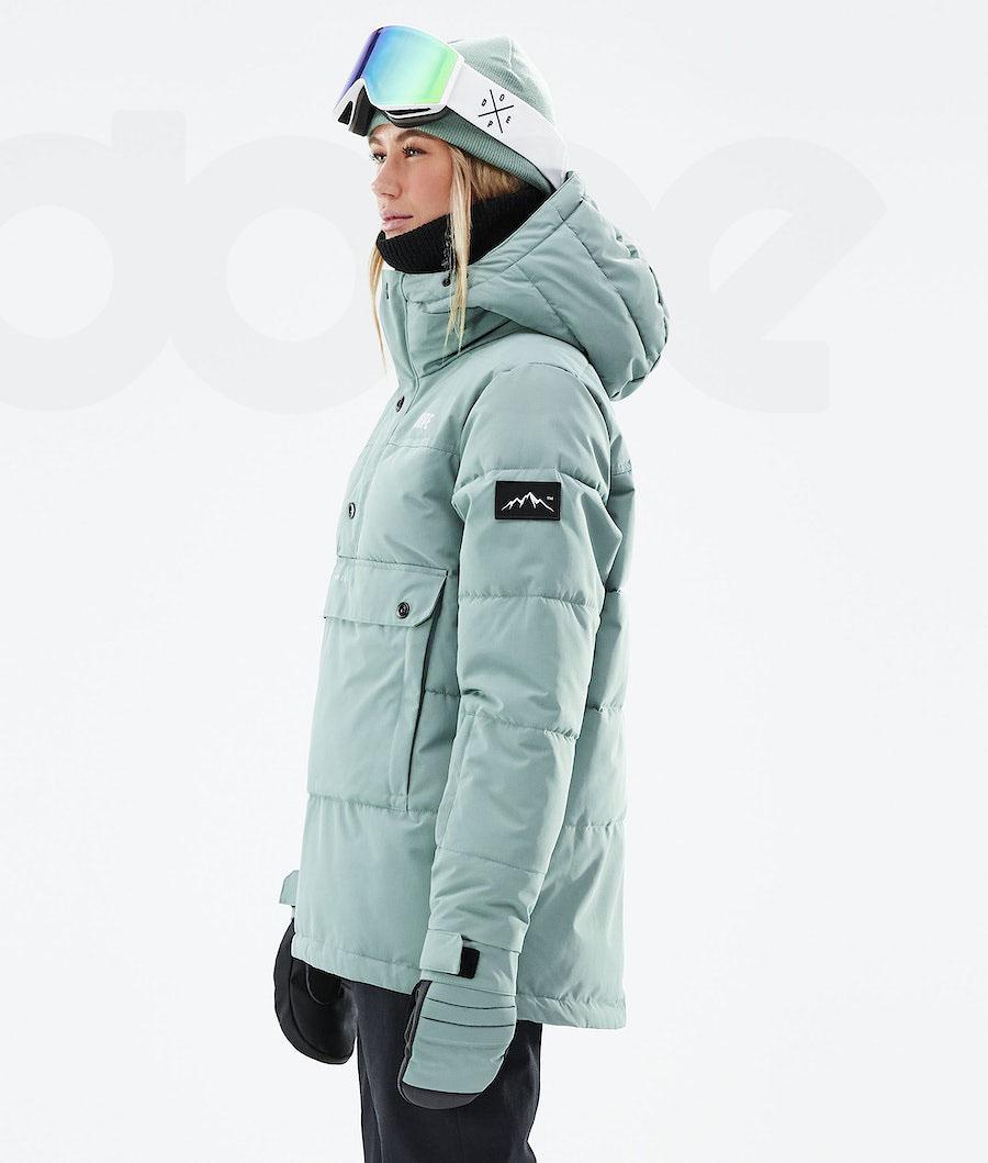 Dope Puffer W 2021 Snowboardjacken Damen Grün | CH1565IS