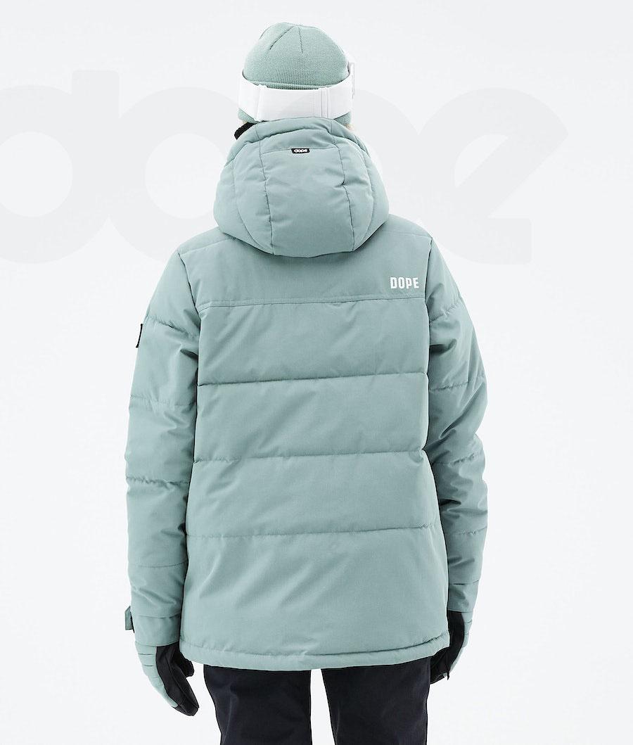 Dope Puffer W 2021 Snowboardjacken Damen Grün | CH1565IS