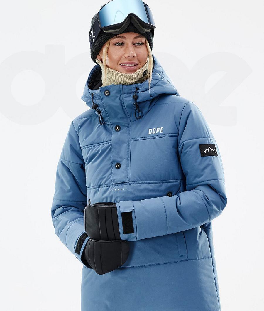 Dope Puffer W Skijacken Damen Blau Grau | CH1399BC