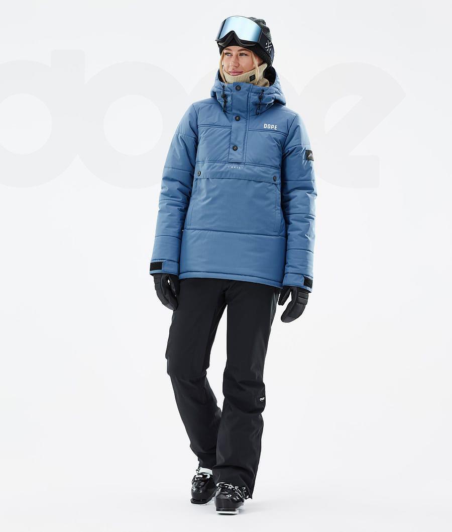 Dope Puffer W Skijacken Damen Blau Grau | CH1399BC