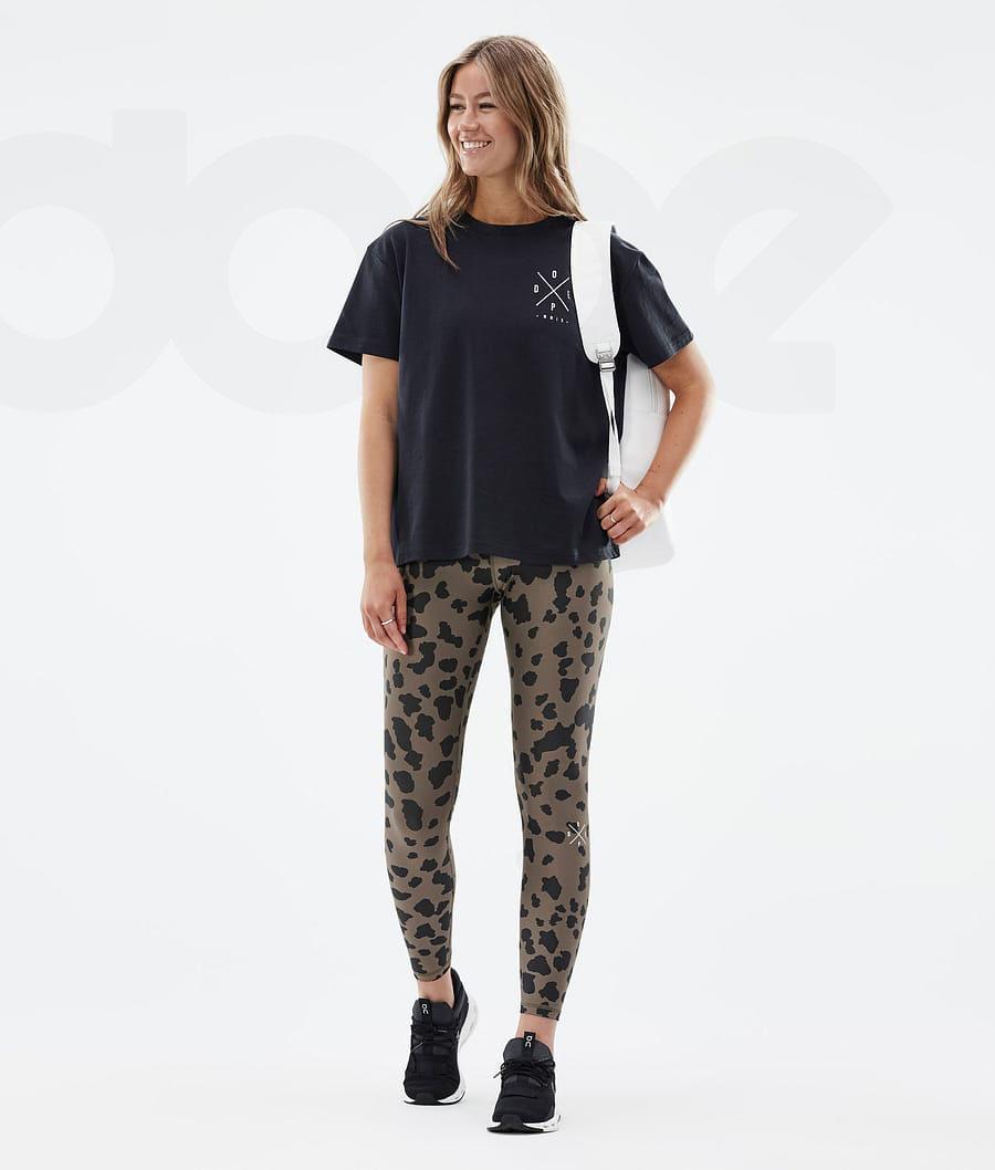 Dope Razor Dots Leggings Damen Braun | CH1249RW