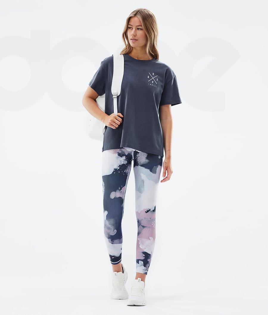 Dope Razor Leggings Damen Blau Mehrfarbig | CH1252UT